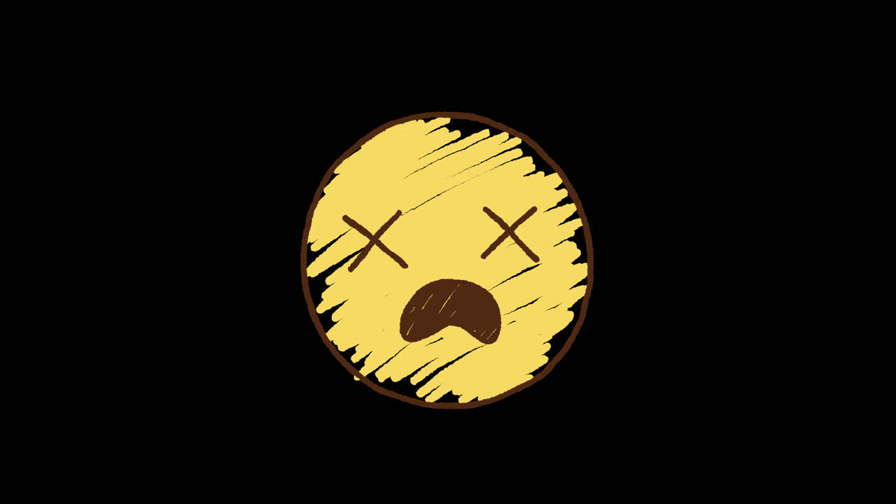 esbozo de emoji muerto