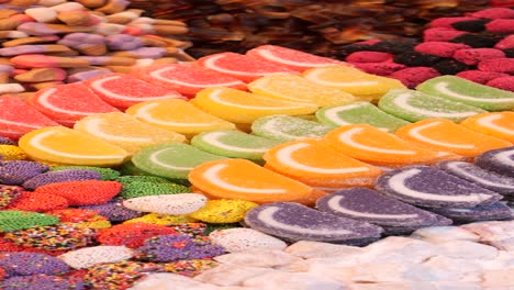 assorted colorful candies and jellies