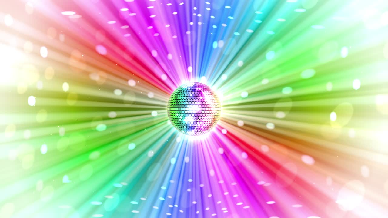 거울 공 디스코 조명 클럽 댄스 파티 반이는 배경