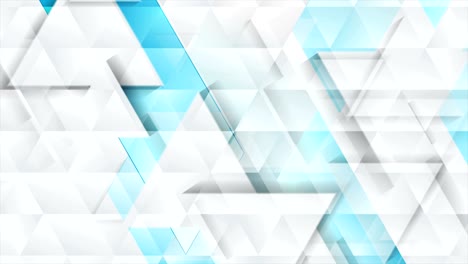 tecnología azul gris geométrica baja poli animación de video abstracta