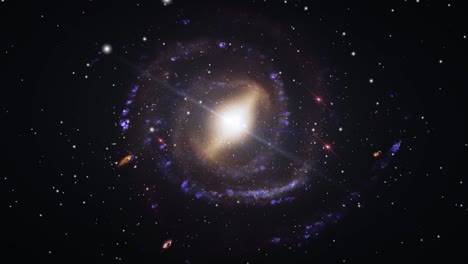 Spiralförmige-Galaxien-Bewegen-Sich-Im-Universum