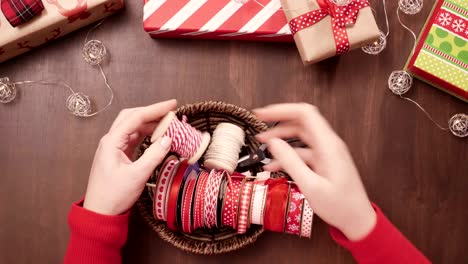 embalaje de galletas de pan de jengibre caseras tradicionales como regalos de comida.