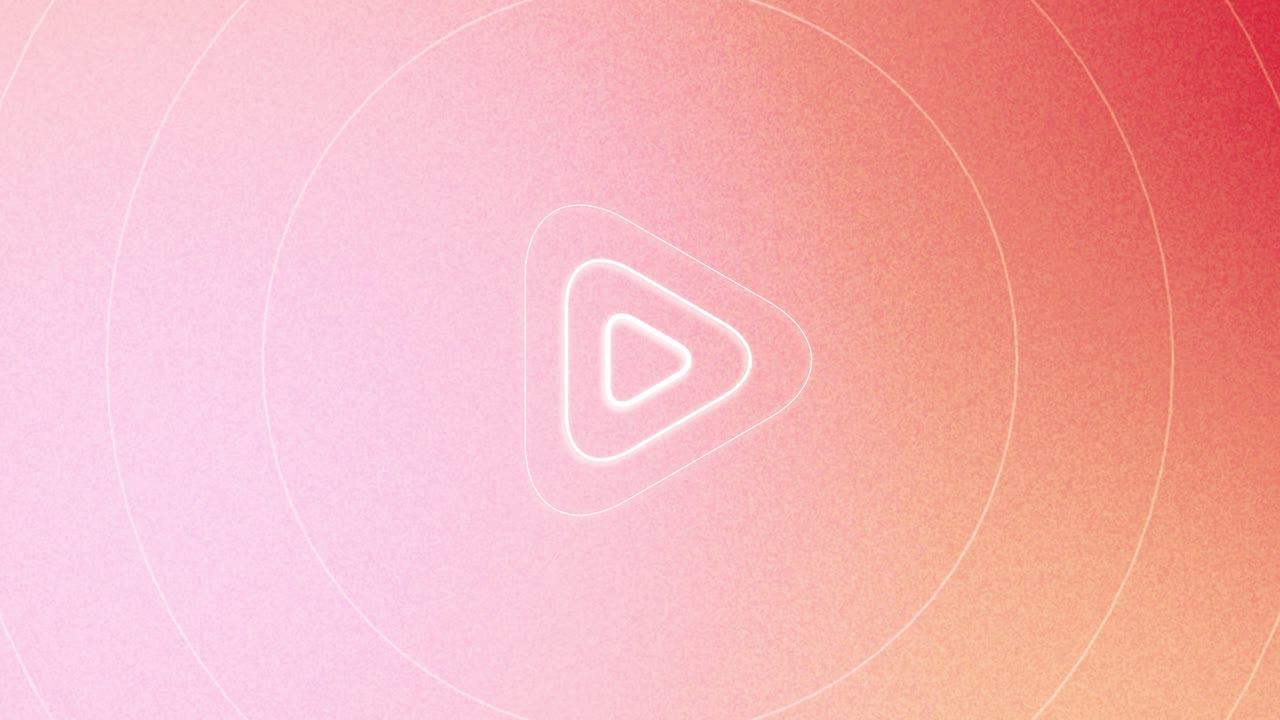 Abstract Play Button Design with Gradient Background