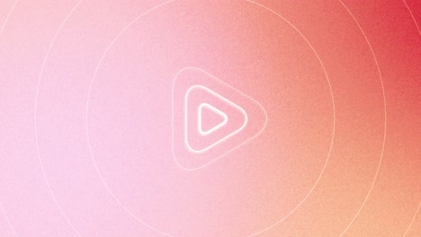 abstract play button design with gradient background