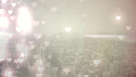 날아다니는 마음으로 가득 찬 도시