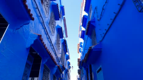 picturesque blue street, the blue pearl, chefchaouen in morocco