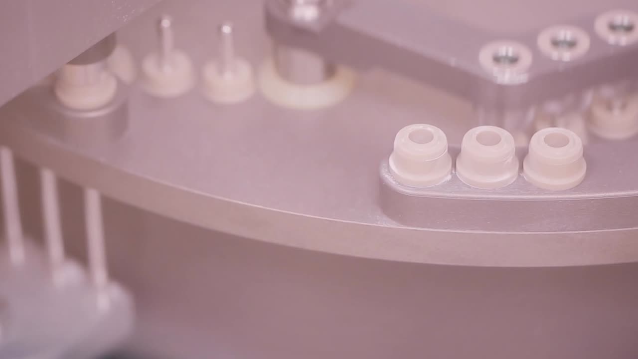 primer plano de los componentes de las máquinas industriales