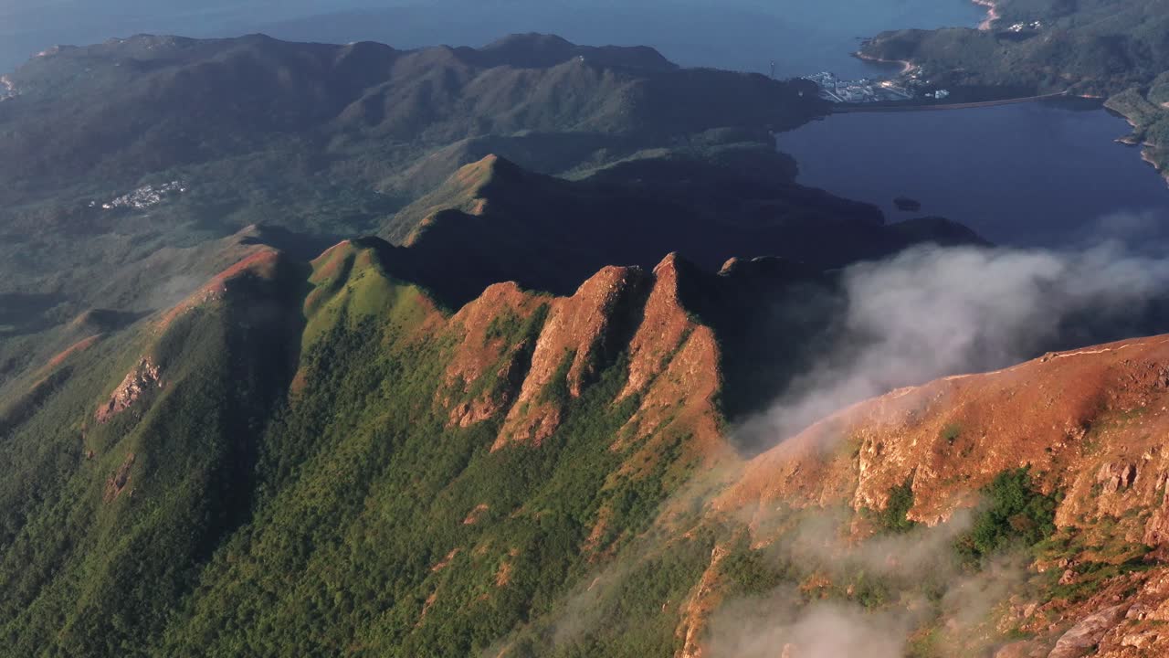 홍콩 4k 란타우 섬의 변덕스러운 풍경