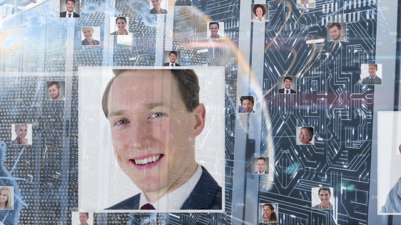 서버  ⁇ 에서 지구와 사람 아이콘의 애니메이션