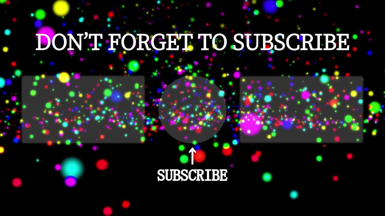 다채로운 공 구 끝 카드 끝 화면 모션 그래픽