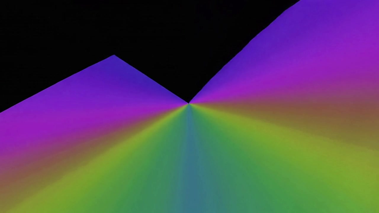 Animazione geometrica astratta con colori sfumati vivaci