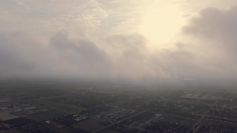 footage about cloudy morning day over the rio grande valley, texas, usa