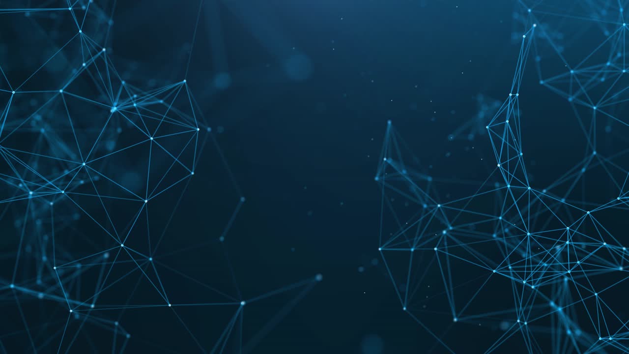 Abstract plexus background with connected lines and dots wave flow plexus geometric big data with