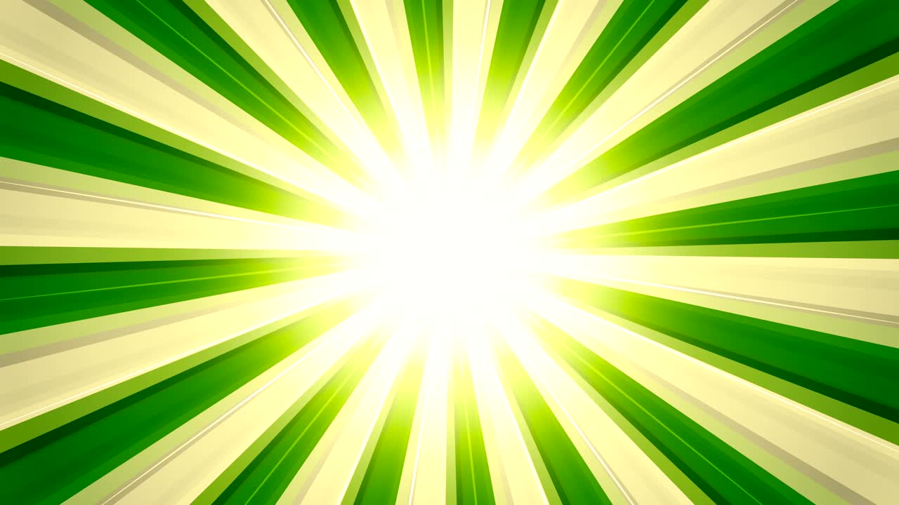 rayos de luz brillantes verdes