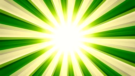 rayos de luz brillantes verdes