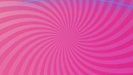 Animation-of-pink-stripes-spinning-in-seamless-motion