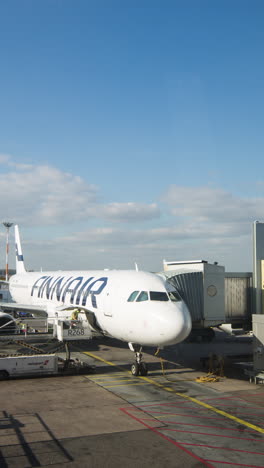 timelapse of aircraft getting ready for takeoff in vertical