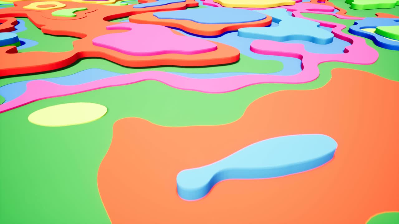 animación de gradiente de onda colorida.. futuros patrones geométricos fondo de movimiento. renderización 3d 4k