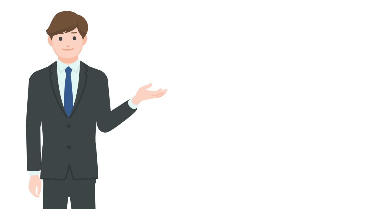 Businessman showing gesture isolated on white background