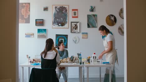 art class in progress
