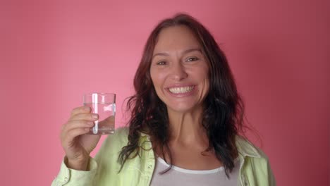 woman drinking water