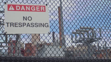no hay señal de peligro de intrusión en una subestación eléctrica - blacksburg