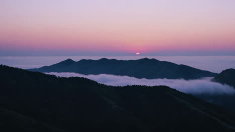 majestic mountain sunset