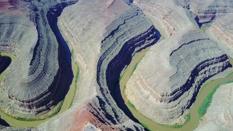 high aerial over the san juan river at goosenecks utah 1