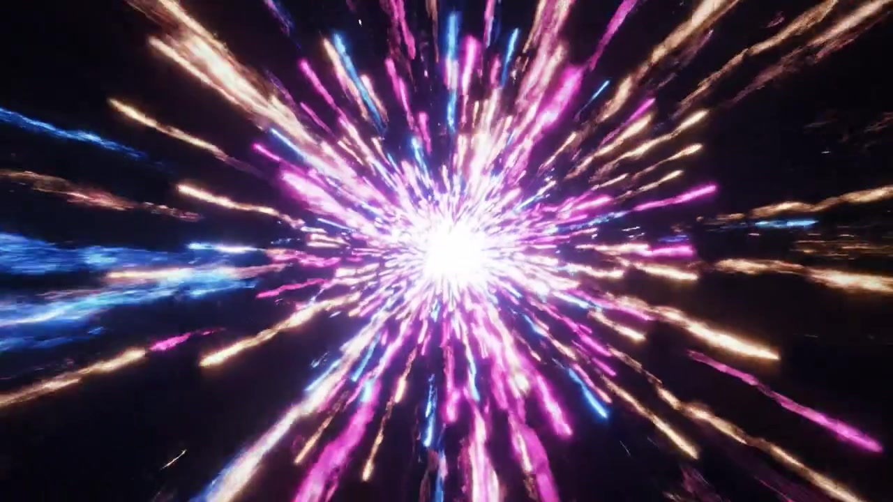 A Stunning Display of Colorful Explosions: Captivating Fireworks Lighting Up the Night Sky with Vibrant Pink, Blue, and Gold Sparkles for an Unforgettable Visual Experience