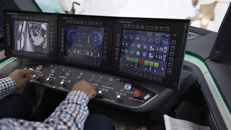 train driver cockpit control panel