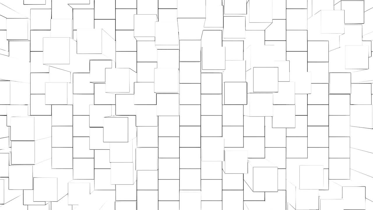 Loop video background with move cubes