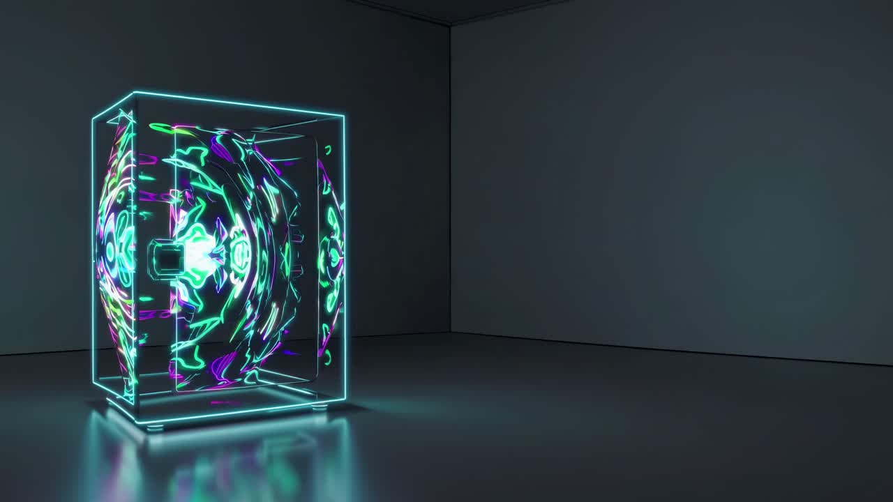 caja fuerte abstracta brillante