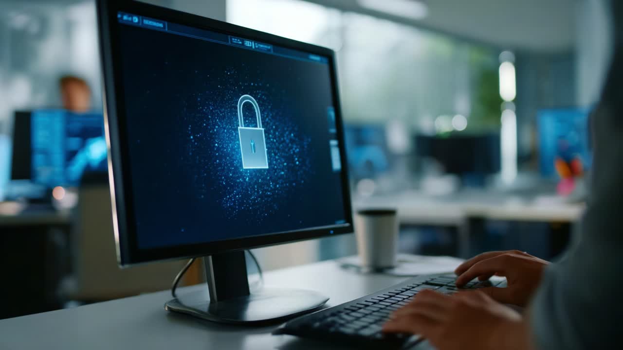 Securing Digital Information: A Focus on Lock Symbolization and Data Protection in the Modern Workspace Environment