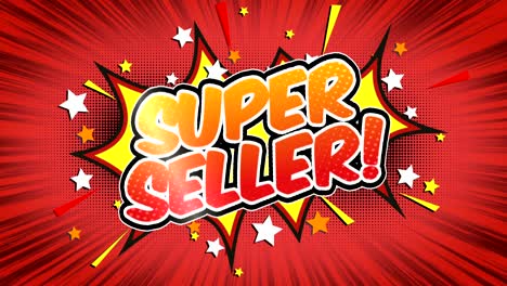 super seller - comic style text