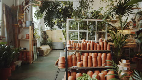 interior of beautiful flower shop