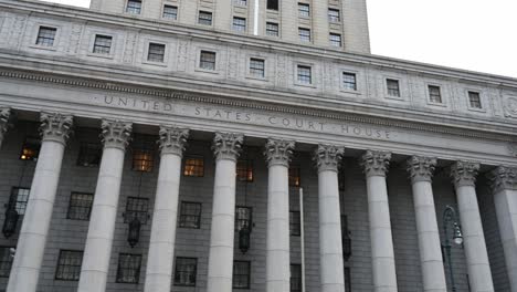 Federal-Court-in-Lower-Manhattan,-New-York-City,-USA