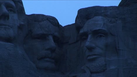 presidents thomas jefferson theodore roosevelt and abraham lincoln look serene in this partial view of mt rushmore