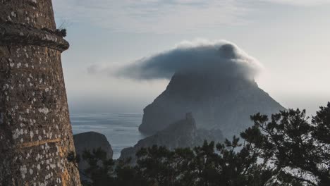 Wunderschöner-4K-Zeitraffer-Von-Es-Vedra-Auf-Ibiza