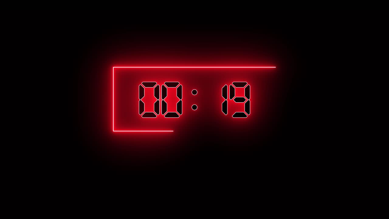Digital countdown timer
