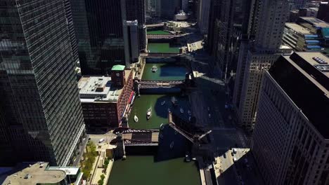 4k cinematic aerial footage chicago, illinois, usa