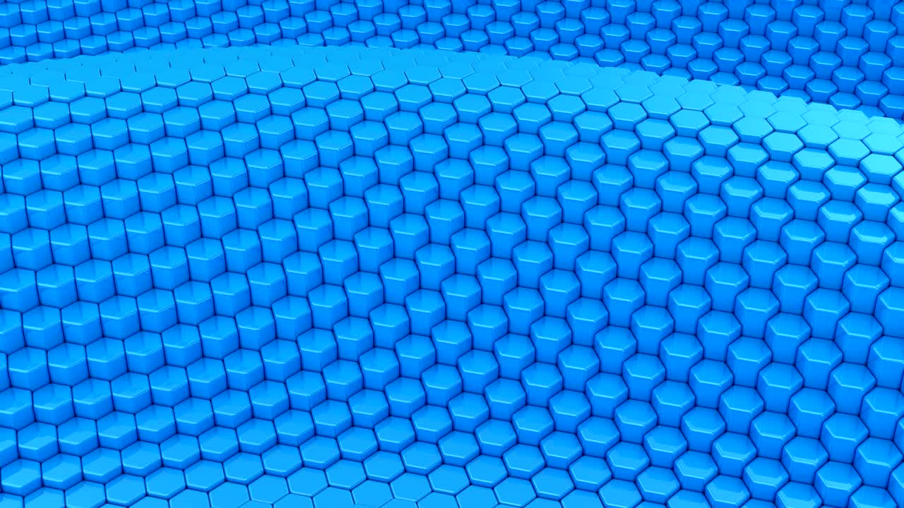 육각형은 파동을 형성했습니다.