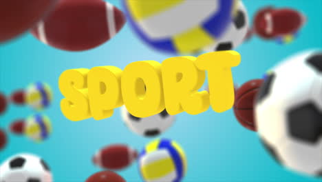 sports balls background