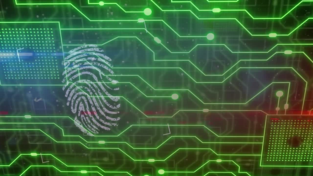 animación de huellas dactilares a través de una red de conexiones