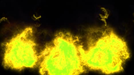 animación de partículas de color de llama gráficos de movimiento
