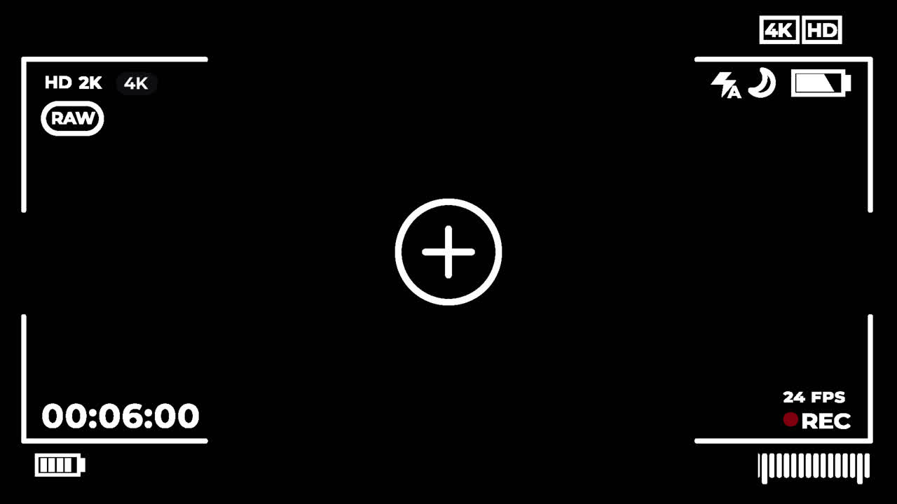 rec 인터페이스 배경의 모션 그래픽