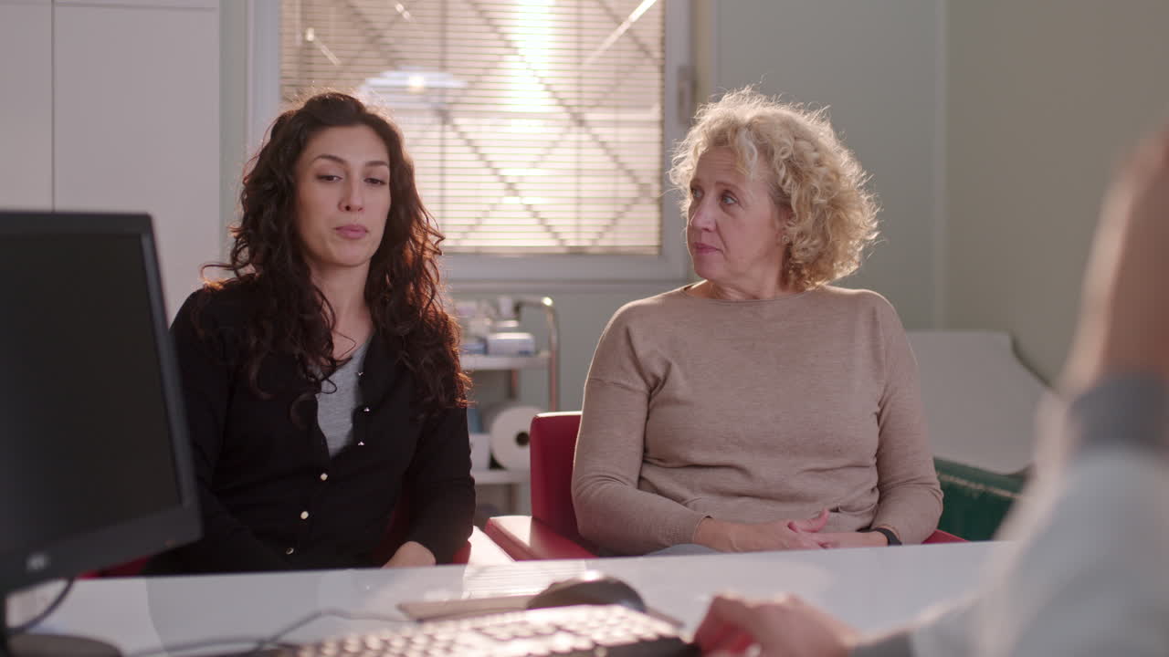 Medical consultation with two women