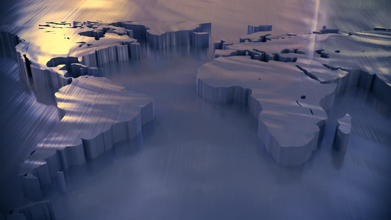 세계 지도 미래의 sf 지구 기술 글로벌 액체 금속 디스플레이 4k