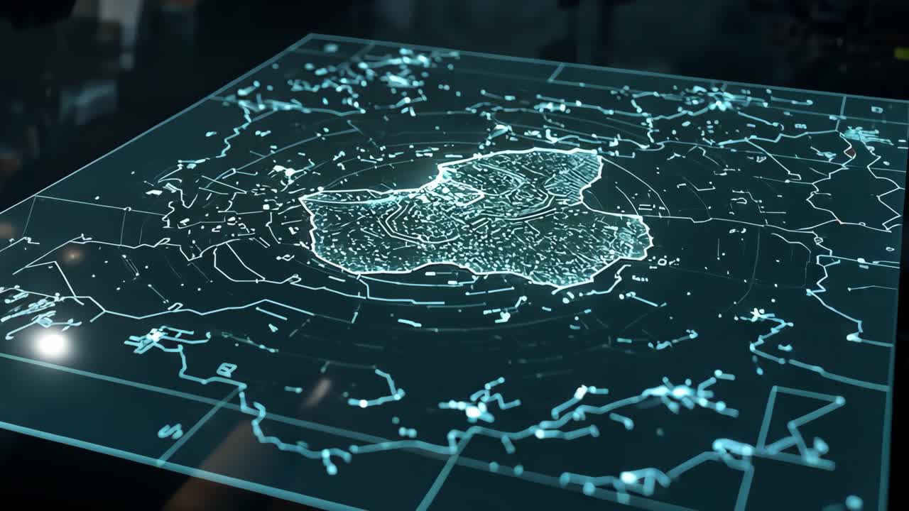 Holographic Map Display