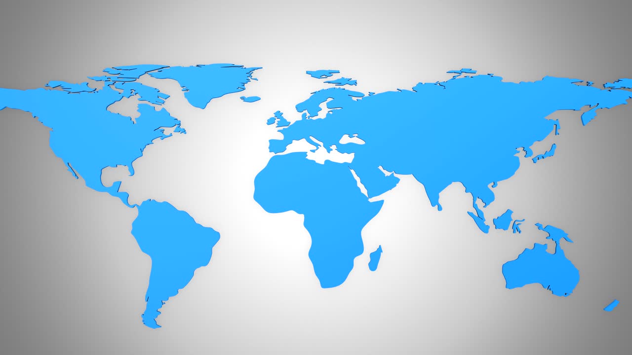 el mapa del mundo se convierte en un globo