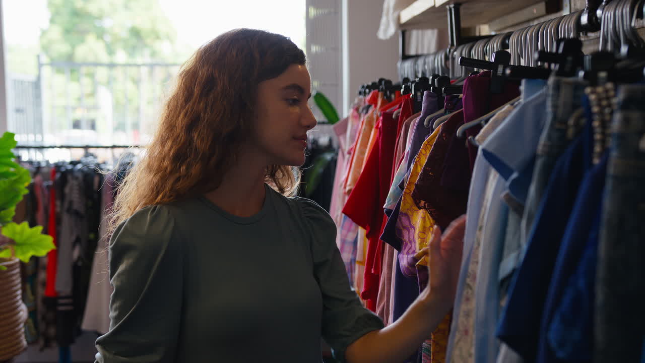 propietaria o trabajadora de una tienda de ropa de moda comprobando el stock con una tableta digital